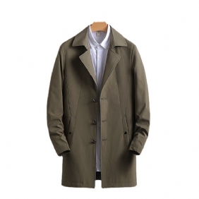 Miesten Tuulitakki Business Casual Trendi-muoti Käännetakki