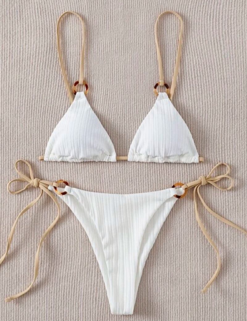 Bikini2023 Uusi Kevään Ja Kesän Bikini-uimapuku Seksikäs Halkaistu Kolmen Pisteen Uimapuku Naisille